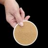 Colorful Cherries Large Sandstone Coasters Pack of 4 Absorbent Round Coasters Decor Gifts for Men or Women, 4 in, Multicolor