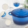 Cast iron Dutch POTS can be used for cooking, baking and refrigeration.